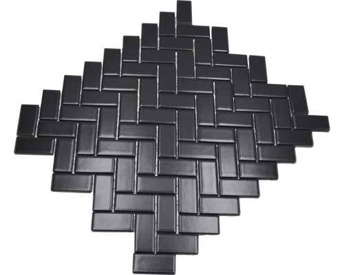 Placă de mozaic ceramică în model herringbone