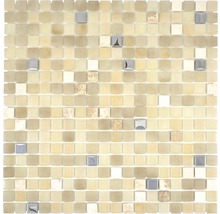 Mozaic sticlă Lope 14AN mix alb 30x30 cm