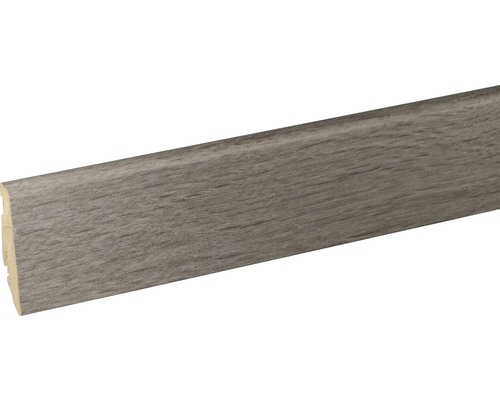 Plintă MDF SKANDOR FU60L stejar gri FOEI754 2400x58x19 mm Plintă cu structură de lemn