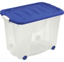 Cutie de depozitare din plastic cu capac și role