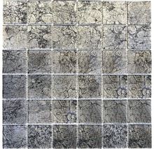 Mozaic sticlă CM 4BL22 negru 30x30 cm