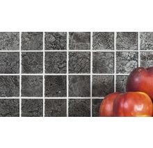Mozaic sticlă CM 4BL22 negru 30x30 cm