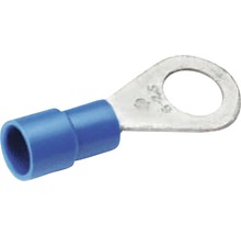 Papuci izolați Cimco 1,5-2,5 mm² cu inel M4, pachet 25 bucăți, culoare albastră
