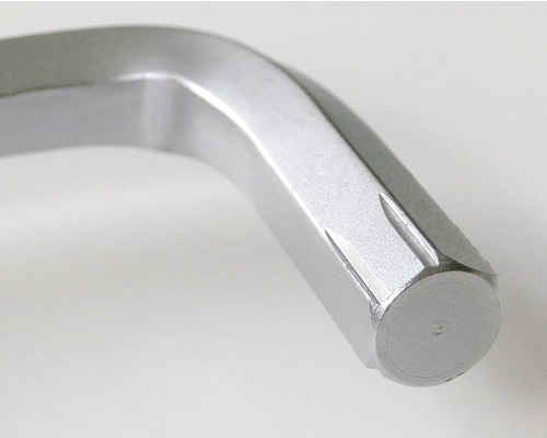 Imagine detaliată cu o cheie Torx argintie