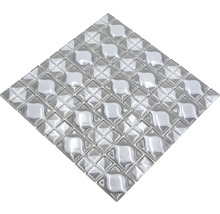 Mozaic sticlă WAVY 15 gri 30x30 cm