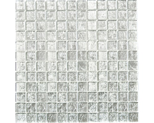 Mozaic sticlă CM 4SB11 argintiu 30x30 cm