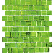 Mozaic sticlă CM CF43 verde 28,6x31,8 cm