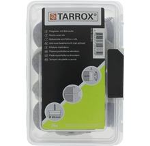 Protecţii pentru pardoseală Tarrox Ø24mm, pâslă maroniu/nichelat, pachet 28 bucăți, cu șurub-thumb-3