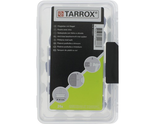 Tarrox pâslă cu cui, diametru 20 mm, 24 bucăți