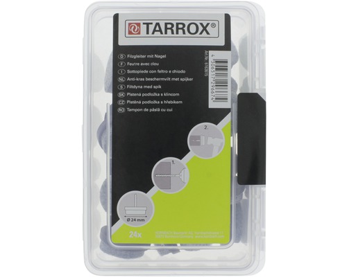 Tarrox tampon de pâslă cu cui, set de 24