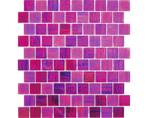 Mozaic sticlă CM CF47 roz 28,6x31,8 cm