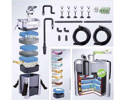 Filtru extern pentru acvariu cu accesorii