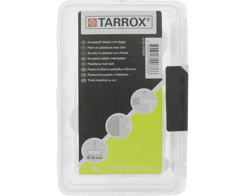 Protectii din plastic Tarrox cu cui, diametru 30 mm, 16 bucati