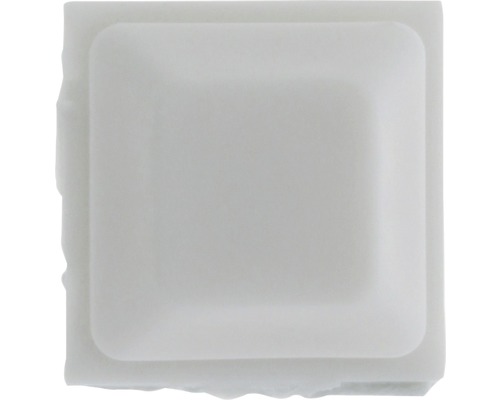 Cădiță de duș pătrată albă