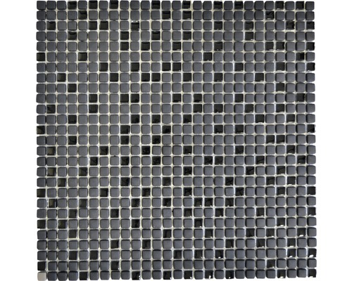 Mozaic sticlă CUBA 01B negru 30,5x30,5 cm