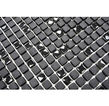 Mozaic sticlă CUBA 01B negru 30,5x30,5 cm