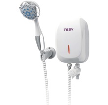 Instant electric Tesy 5 kW pentru baie, 2,9 l/min, CEE A, pară și furtun de duș incluse-thumb-0