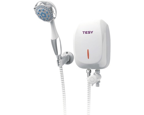 Instant electric Tesy 5 kW pentru baie, 2,9 l/min, CEE A, pară și furtun de duș incluse-0