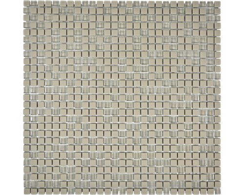 Mozaic sticlă CUBA 03C crem 30,5x30,5 cm