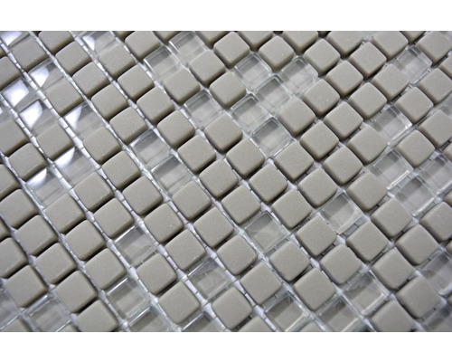 Plăci de mozaic cu design pătrat din piatră și sticlă