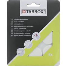 Protecţii pentru mobilă Tarrox Ø33x6mm, pâslă alb, pachet 6 bucăți, autoadezive-thumb-0