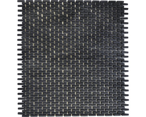 Mozaic sticlă CUBA B21B negru 27,5x29,7 cm Placă mozaic cu model de cărămidă pentru pereți și podele