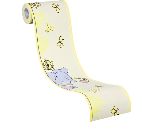 Bordură de tapet cu motive animale pentru camera copiilor