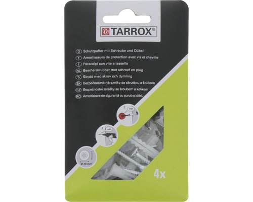Tarrox Amortizoare de siguranță cu șurub și diblu, set de 4 bucăți