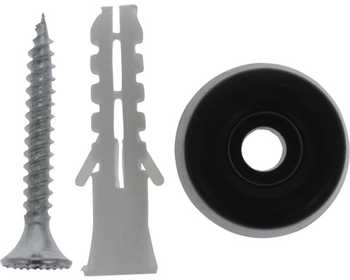 Șurub, diblu și rozetă pentru fixări