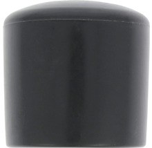 Capace din plastic Tarrox Ø25mm, negru, pachet 8 bucăți, pentru picioare de masă rotunde-thumb-0