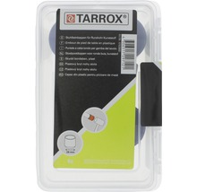 Capace din plastic Tarrox Ø28mm, negru, pachet 4 bucăți, pentru picioare de masă rotunde-thumb-2
