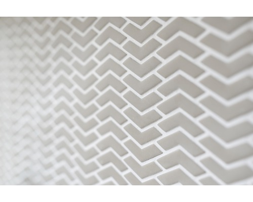 Vedere detaliată a plăcilor în design săgeată pentru decorarea pereților