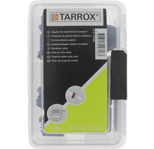 Capace din plastic Tarrox 25mm, negru, pachet 16 bucăți, pentru picioare de masă pătrate-thumb-2