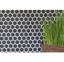 Mozaic sticlă CUBA HX11B negru 29x29,5 cm
