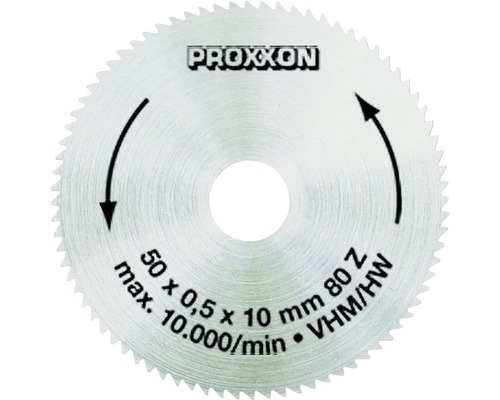 Disc debitare Ø50x0,5x10 mm din carbid, pentru Proxxon Micromot KS230