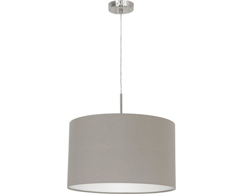 Lampa suspendată cu abajur din material textil