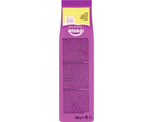 Whiskas Junior hrană uscată pentru pisici, pachet de 300 de grame