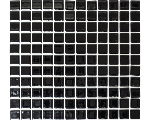 Mozaic piscină ceramic B-890 negru 30,2x33 cm