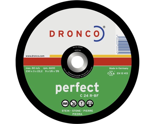 Disc debitare piatră Dronco Perfect Ø230x3x22,23 mm