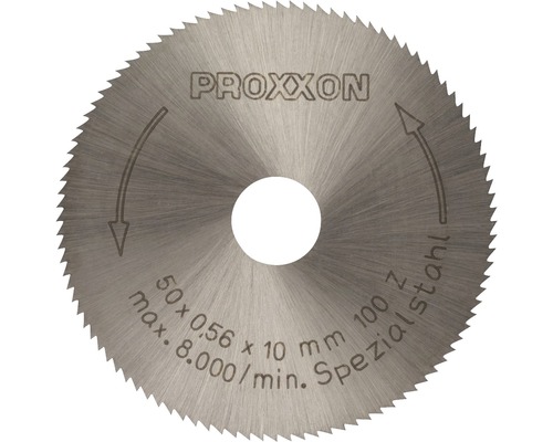 Disc debitare Ø50x0,5x10 mm din oțel HSS, pentru Proxxon Micromot KS230