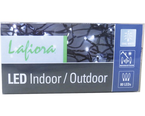 Șir de lumini LED pentru interior și exterior cu 80 de LED-uri