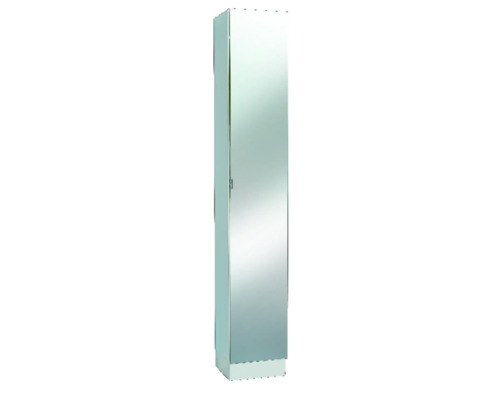 Dulap baie înalt cu oglindă pelipal Wien, 1 ușă, MDF, 195,5x32,5 cm, alb
