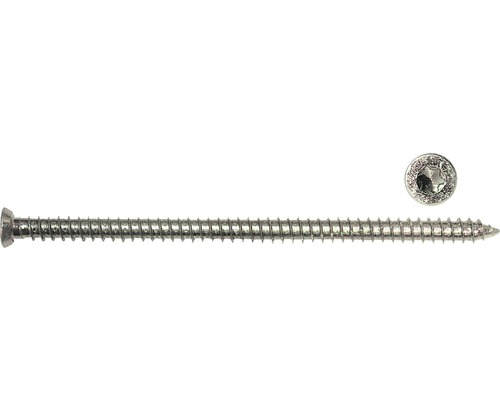 Șuruburi montaj rame/tocuri Dresselhaus 7,5x132 mm oțel zincat, pentru tâmplărie PVC, 100 bucăți-0