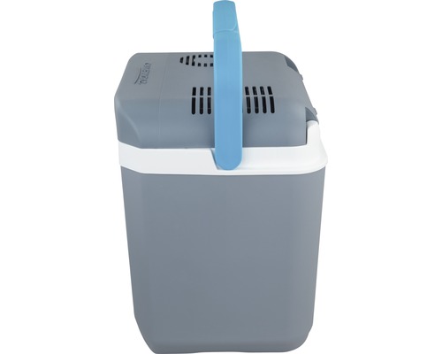 Cutie frigorifică gri cu mâner albastru