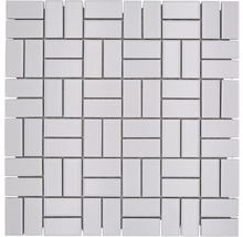 Mozaic piscină ceramic CWM 07WM alb 30x30 cm