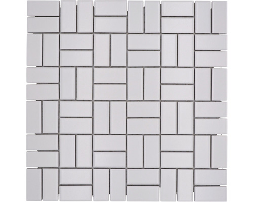 Mozaic piscină ceramic CWM 07WM alb 30x30 cm