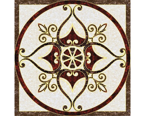 Covor ceramic FC-66PHP14-2109 120x120 cm 4 plăci/set Placă decorativă cu model floral