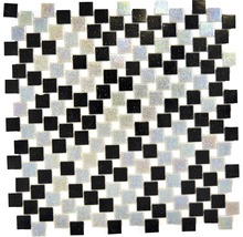 Mozaic sticlă GM K05 gri/negru 31,8x31,8 cm