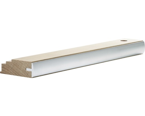 Amortizor din lemn Wolfcraft Profi 281x24x62 mm pentru montajul parchetului Șipcă de finisare din lemn cu ramă metalică