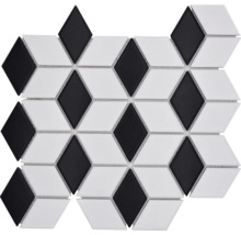 Mozaic piscină ceramic POV 09 negru/alb 26,6x30,5 cm